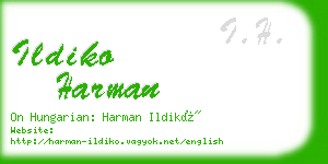 ildiko harman business card